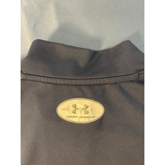 Under Armour ColdGear Fitted Long Sleeve Mock Neck Navy Blue Size Small - Picture 8 of 11